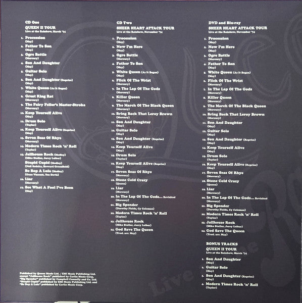 Queen: Live At The Rainbow '74 40th Anniversary Super Deluxe CD / DVD Box Set
