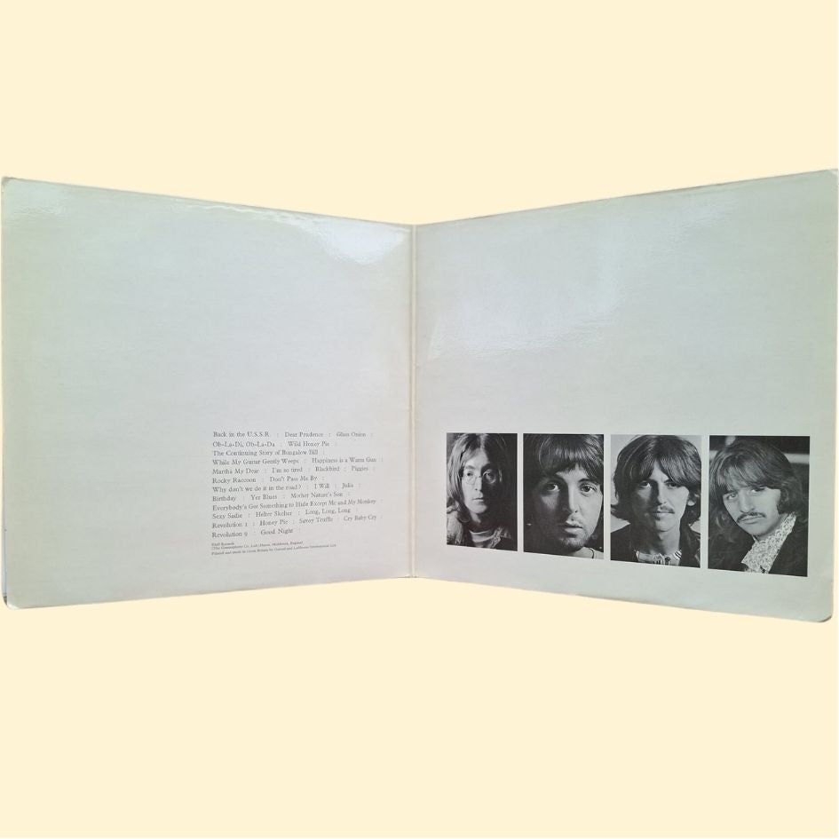 The Beatles: The Beatles White Album Double Vinyl Album 1980's Re-Issue
