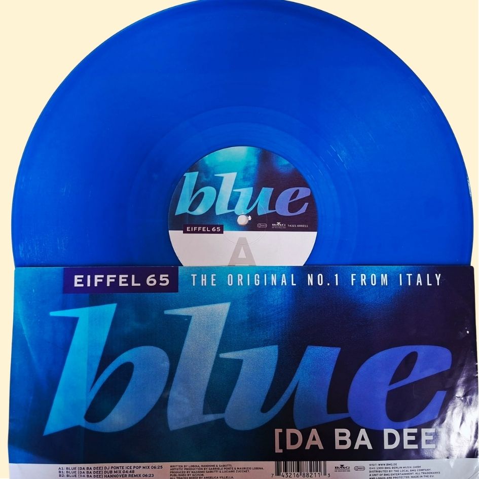 Eiffel 65: Blue - Original Blue Vinyl 1999 12" Vinyl EP