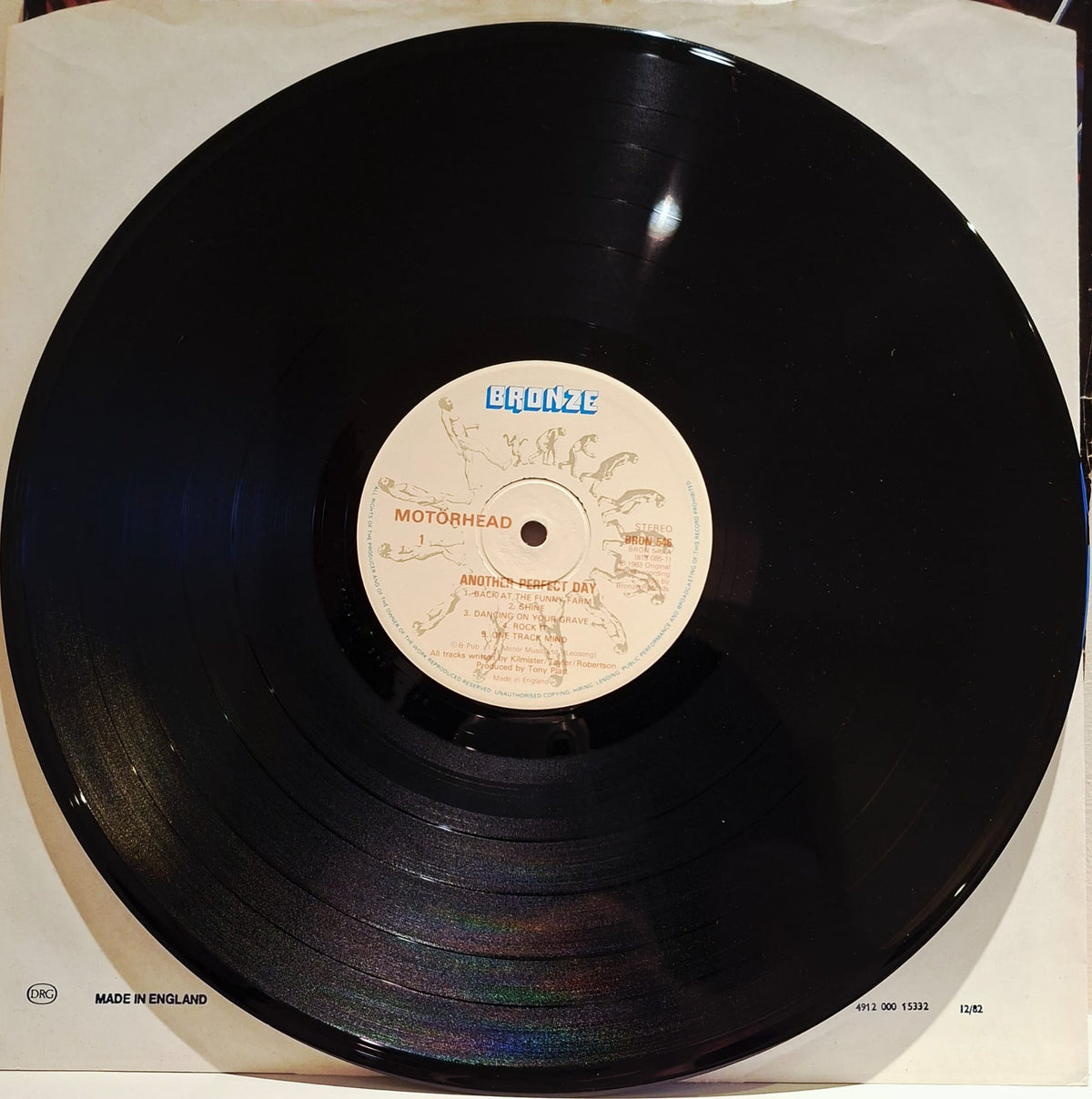 Motorhead: Another Perfect Day Vinyl Album With Ticket Stubbs 1st Pressing