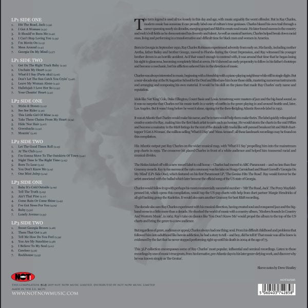 Ray Charles: The Platinum Collection 3LP Colour Vinyl Album