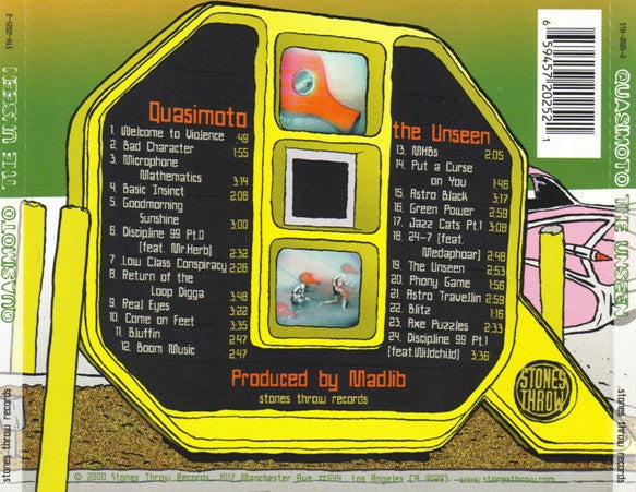 Quasimoto: The Unseen 2005 Double CD Album Deluxe Edition