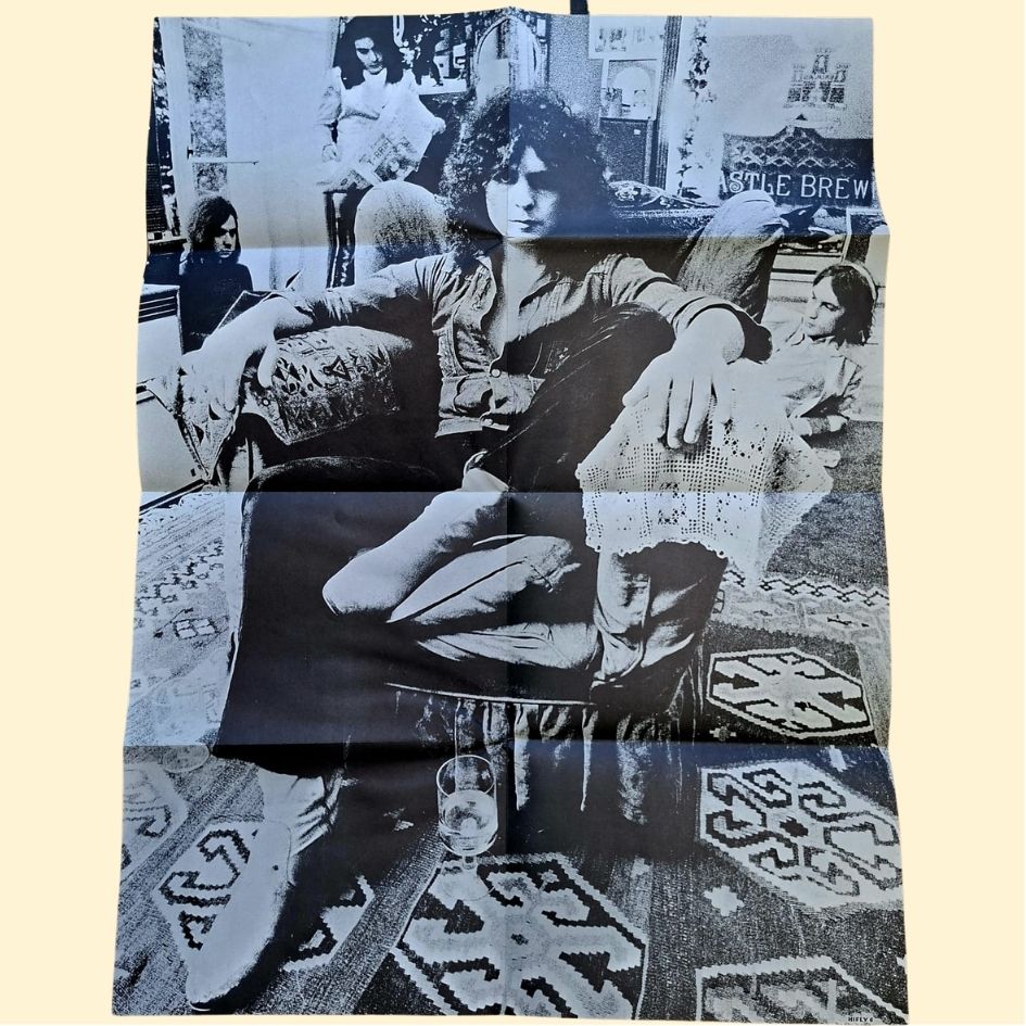 T-Rex: Electric Warrior 1971 Early Pressing Vinyl Album With Poster