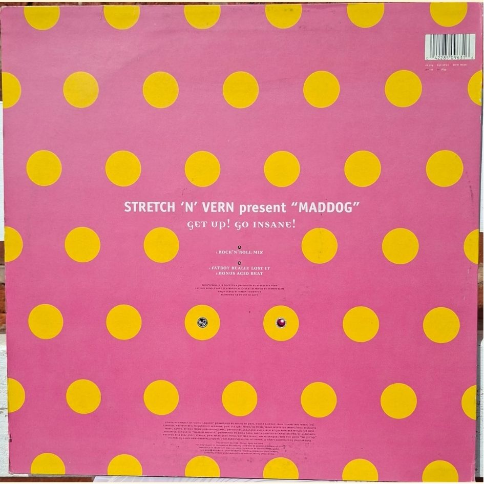 Stretch 'N' Vern Presents "MADDOG": Get Up! Go Insane! 12" Vinyl Record