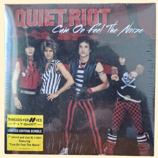 Quiet Riot: Cum On Feel The Noize 7" Single & T-shirt Collector's Bundle Edition