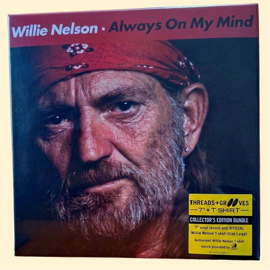 Willie Nelson: Always On My Mind 7" Single & T-Shirt Collector's Edition Bundle