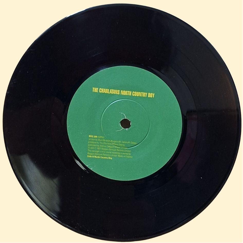 The Charlatans: North Country Boy 7" Vinyl Record 1997