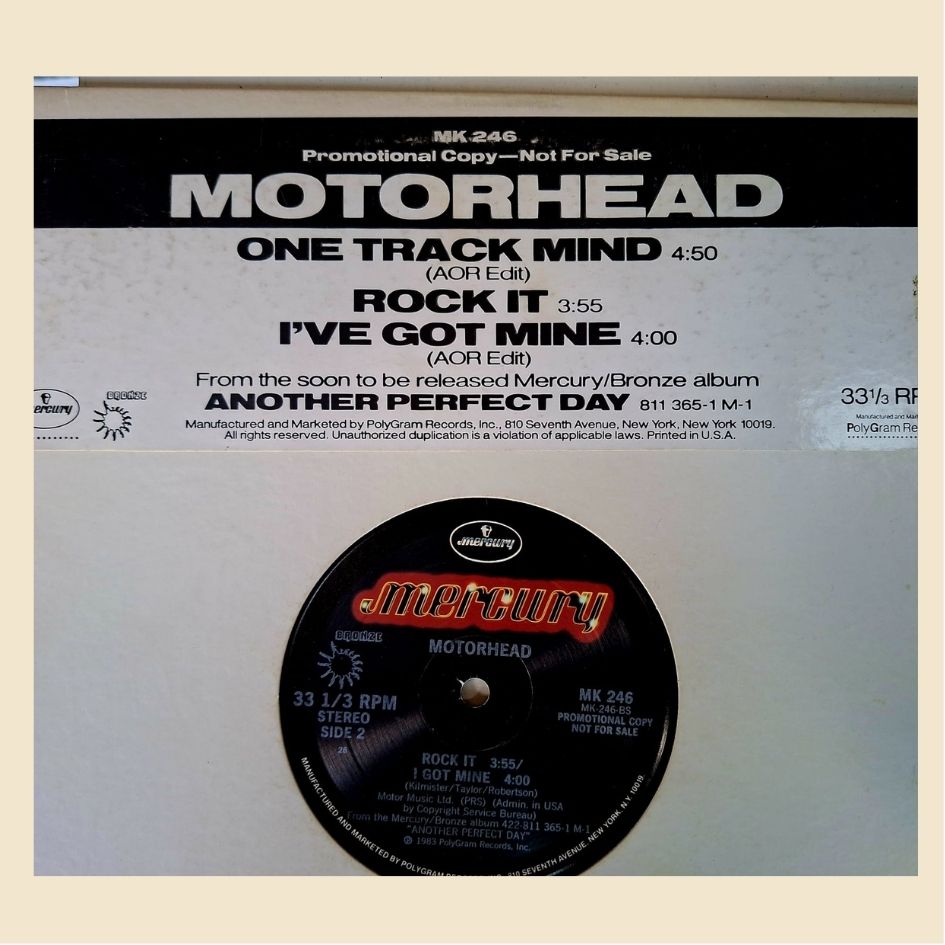 Motorhead: One Track Mind US Promotional 12" Vinyl EP 1983