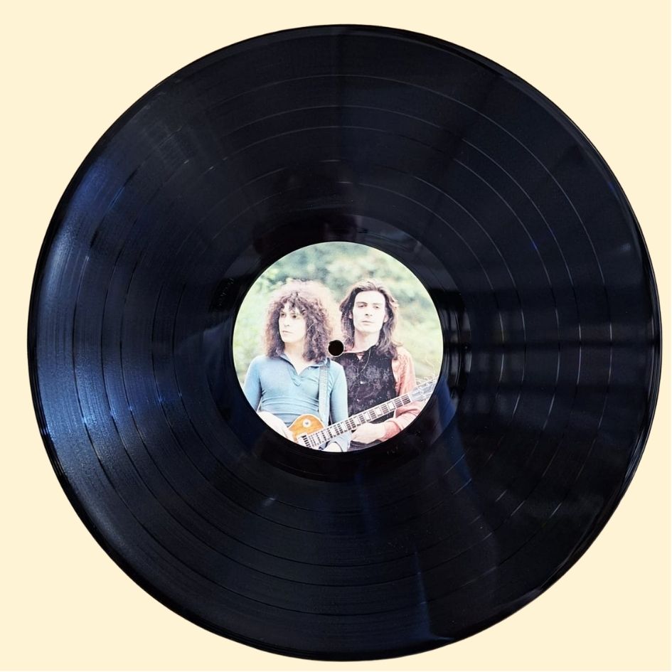 T-Rex: Electric Warrior 1971 Early Pressing Vinyl Album With Poster