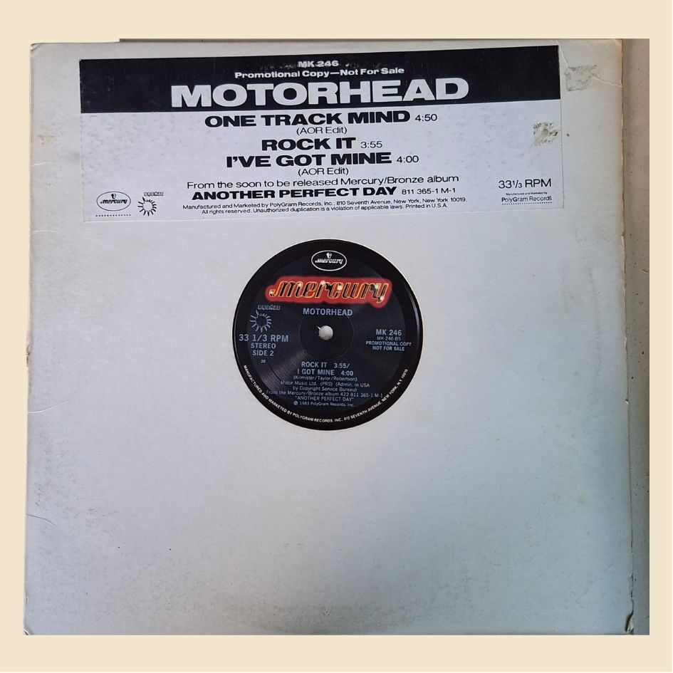 Motorhead: One Track Mind US Promotional 12" Vinyl EP 1983