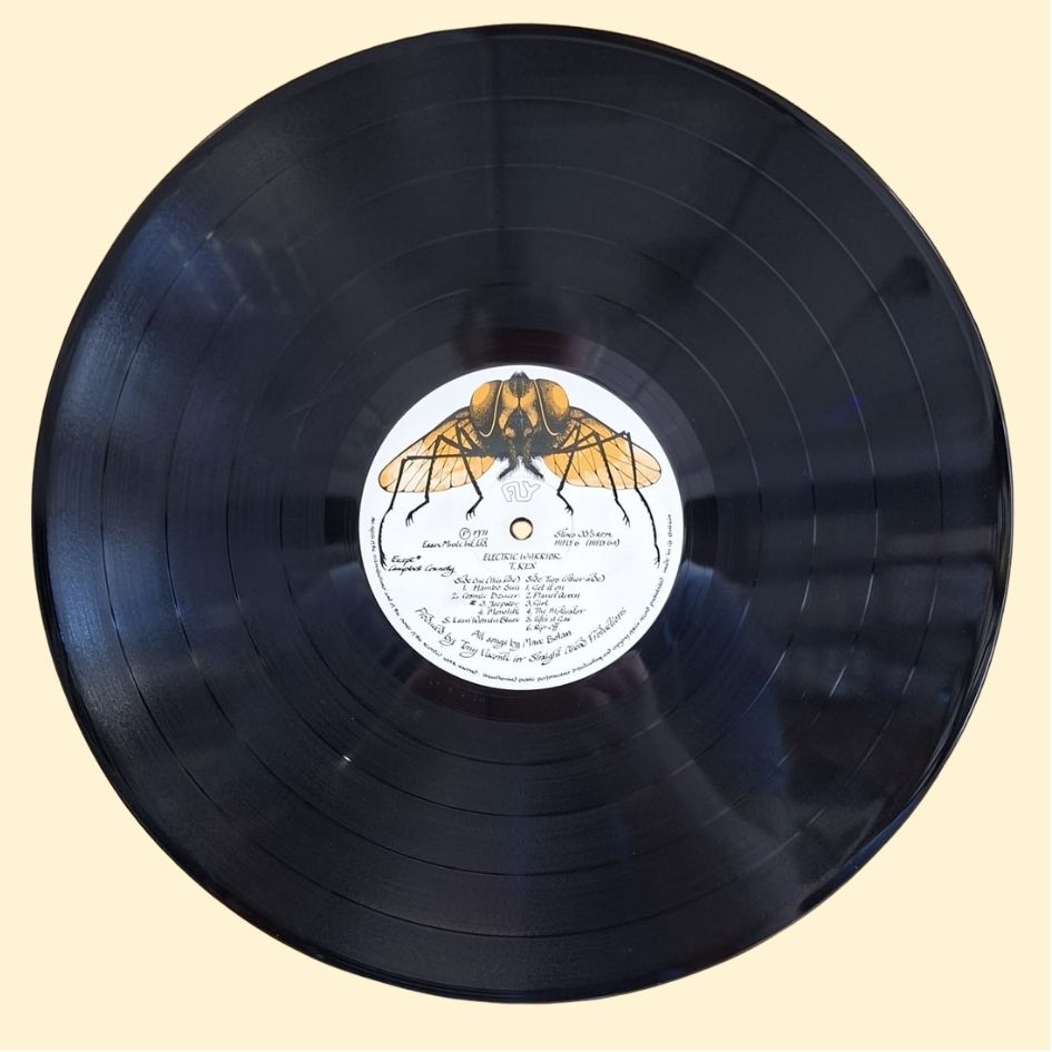 T-Rex: Electric Warrior 1971 Early Pressing Vinyl Album With Poster