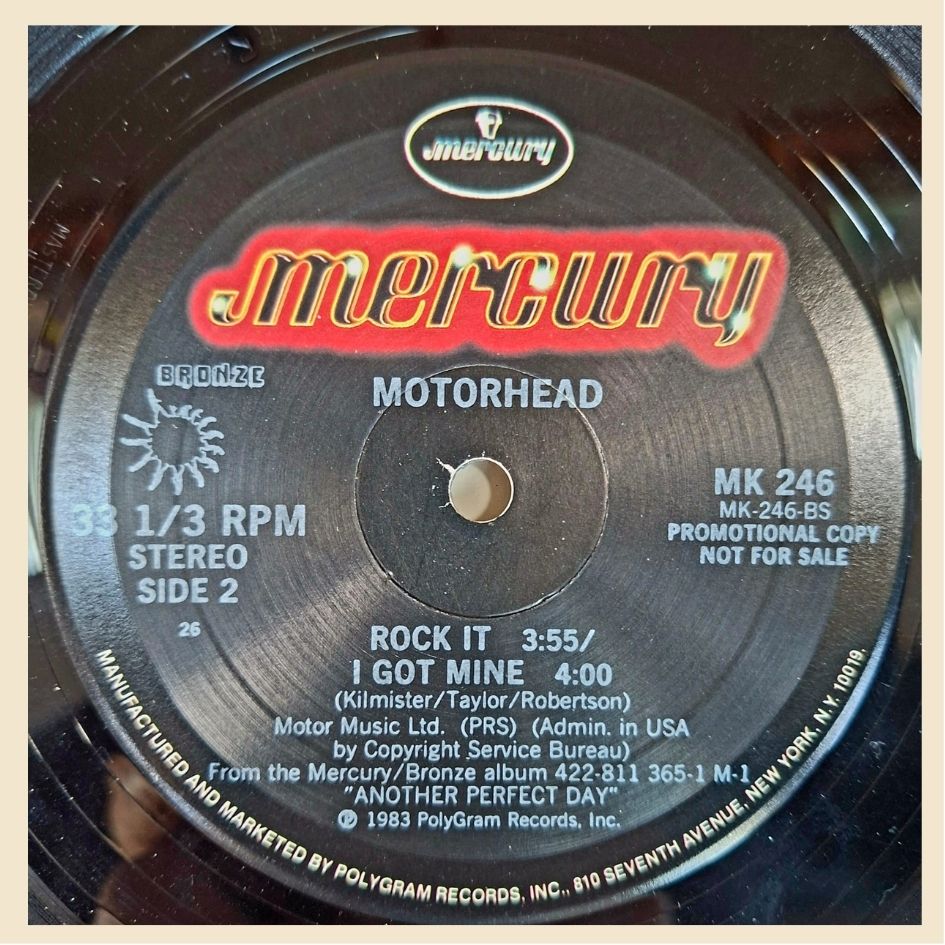 Motorhead: One Track Mind US Promotional 12" Vinyl EP 1983