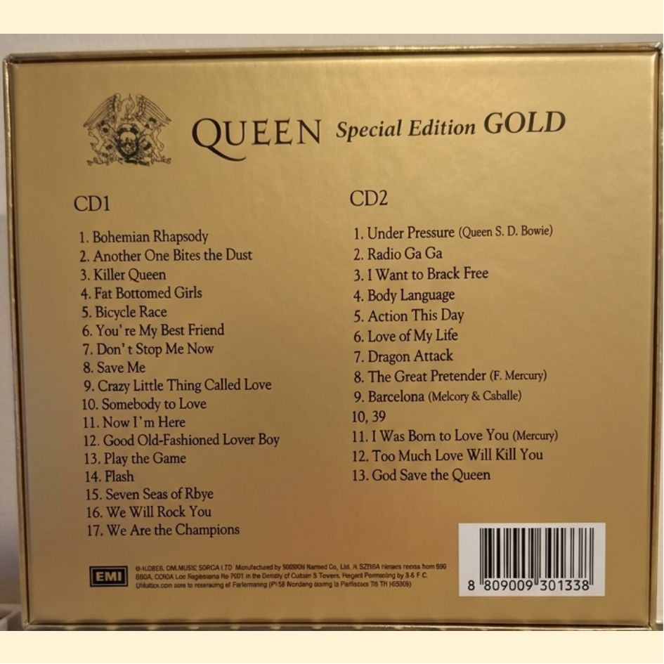 Queen: Special Edition Gold 2002 EMI Korea Double CD New & Sealed