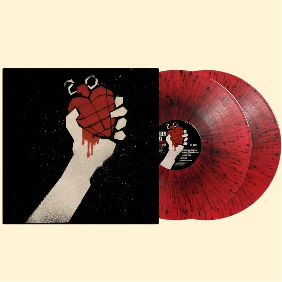 Green Day: American Idiot Limited Edition Red & Black Splatter Double Vinyl Album