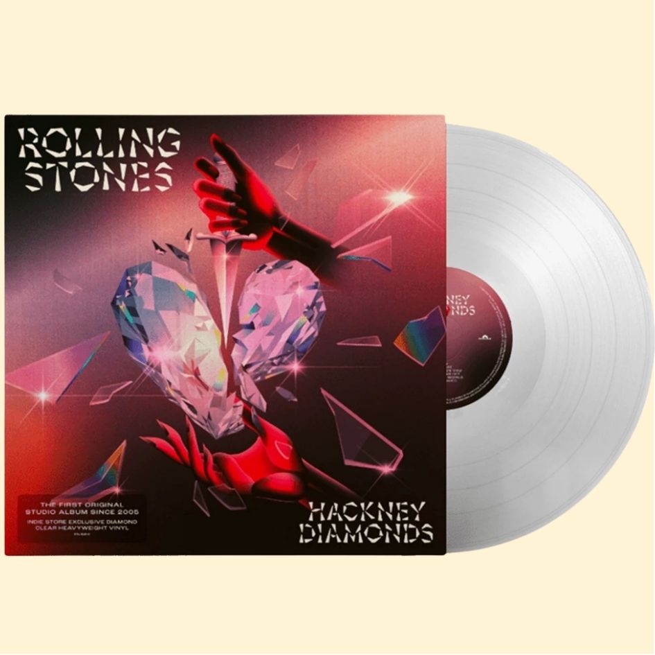 Rolling Stones: Hackney Diamonds Crystal Clear Vinyl Album