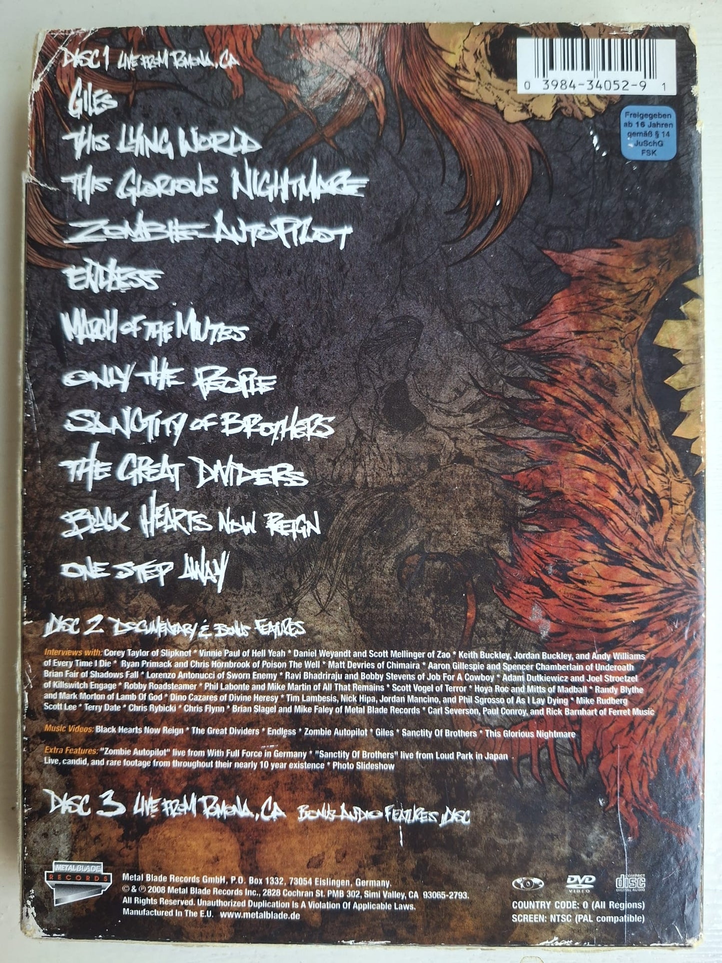 Unearth: Alive From The Apocalypse DVD / CD Box Set