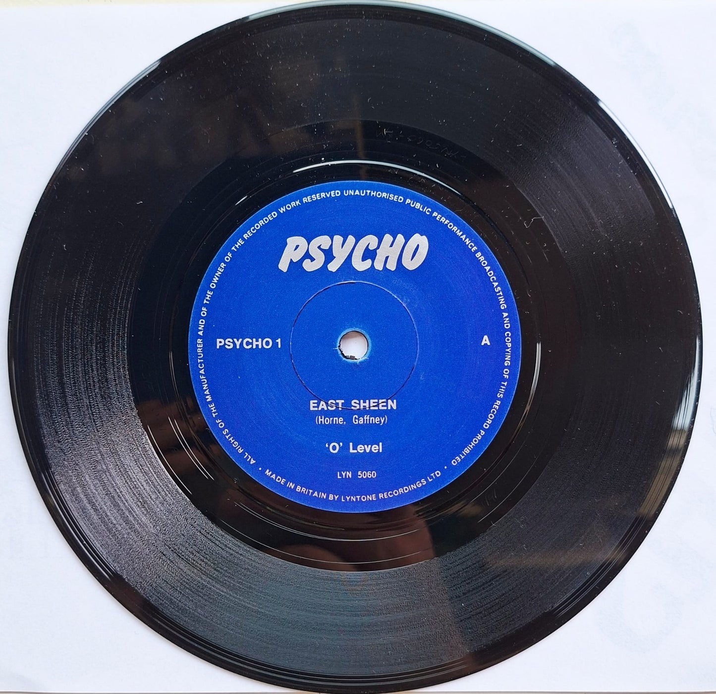 O Level: East Sheen / Pseudo Punk 7" Vinyl Record