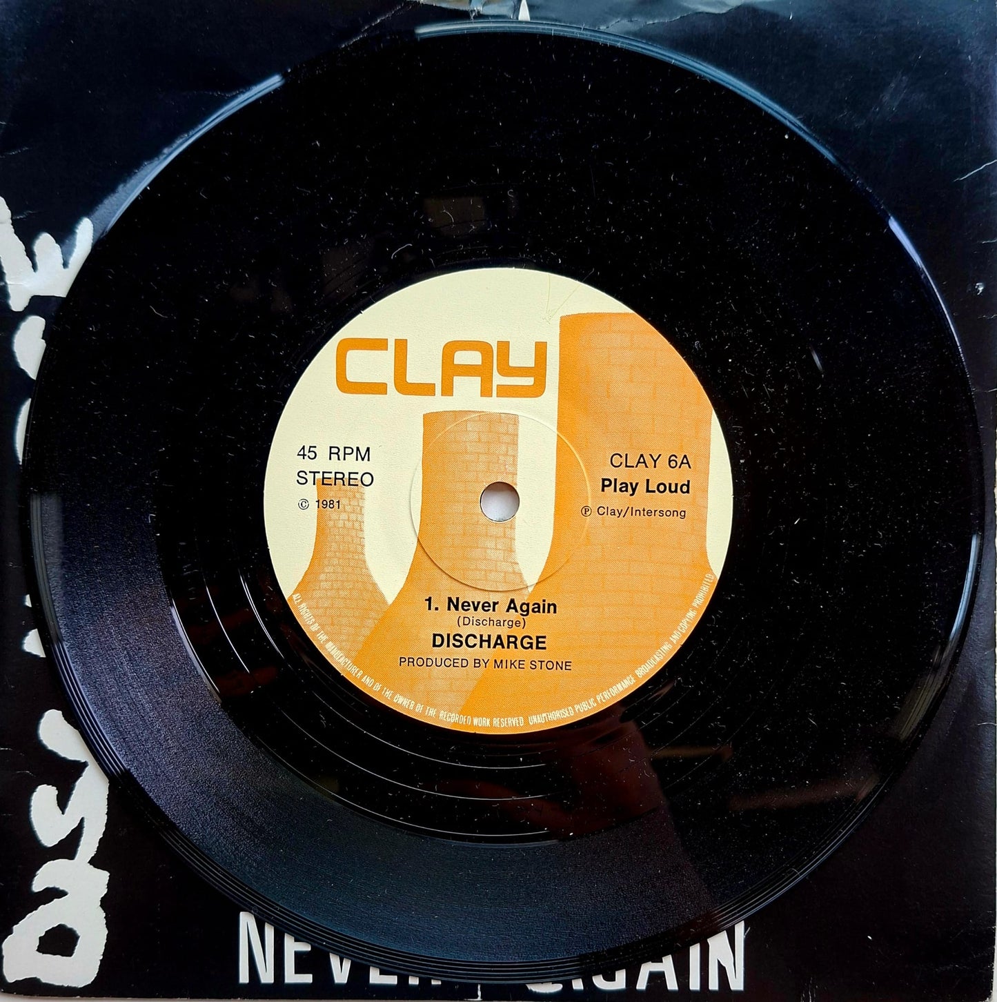Discharge: Never Again 7" Vinyl Record