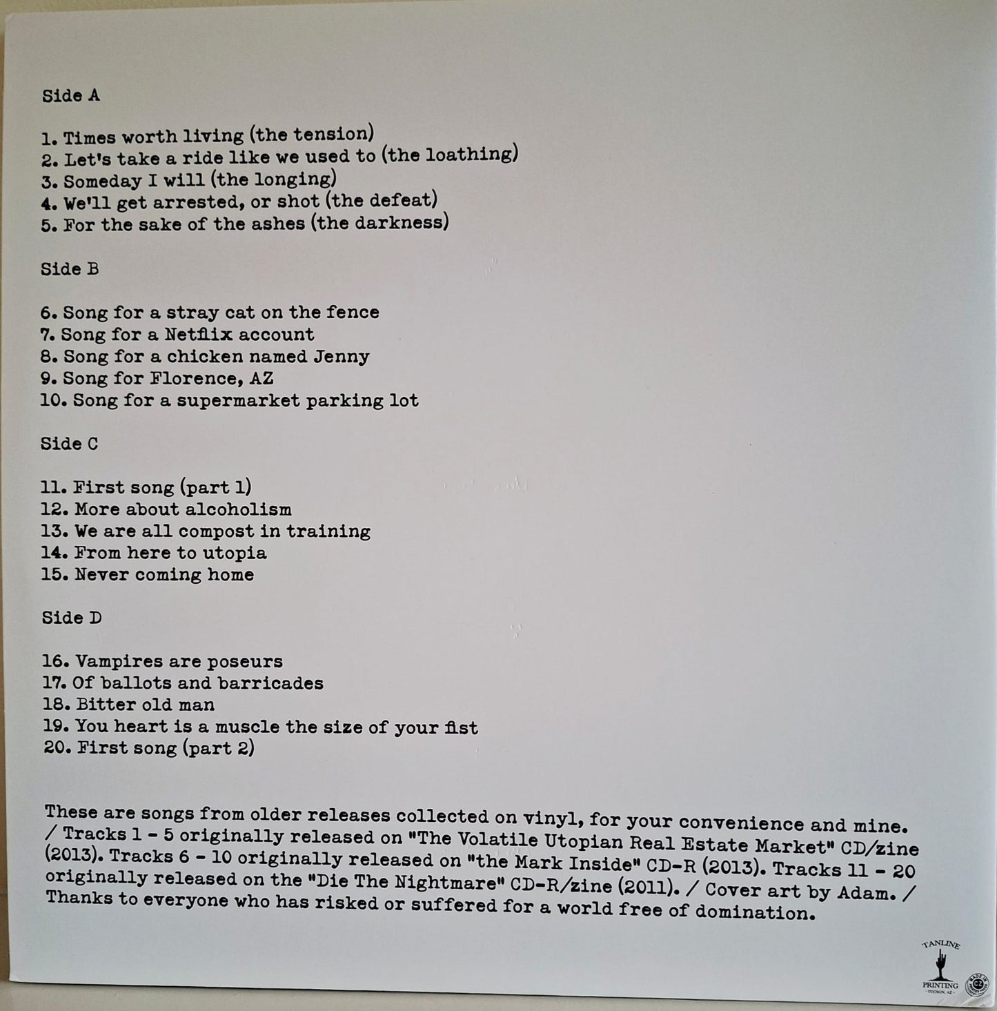 Pat The Bunny: The Volatile Utopian Real Estate Market Double Vinyl Album