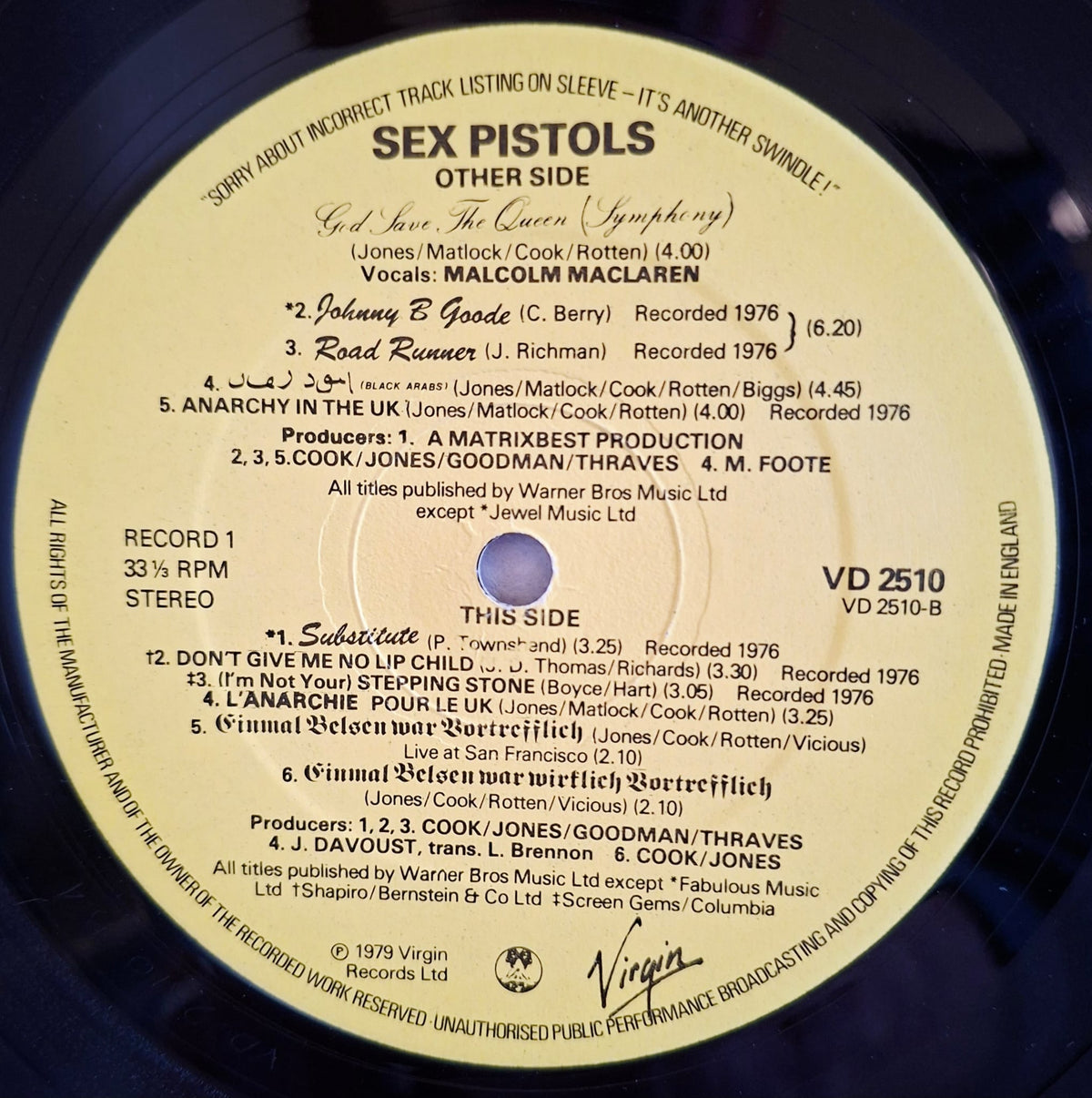 Sex Pistols: The Great Rock 'N' Roll Swindle 1979