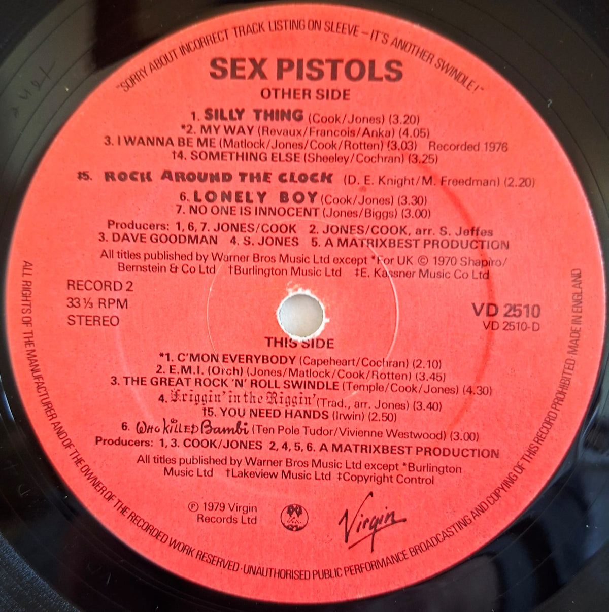 Sex Pistols: The Great Rock 'N' Roll Swindle 1979