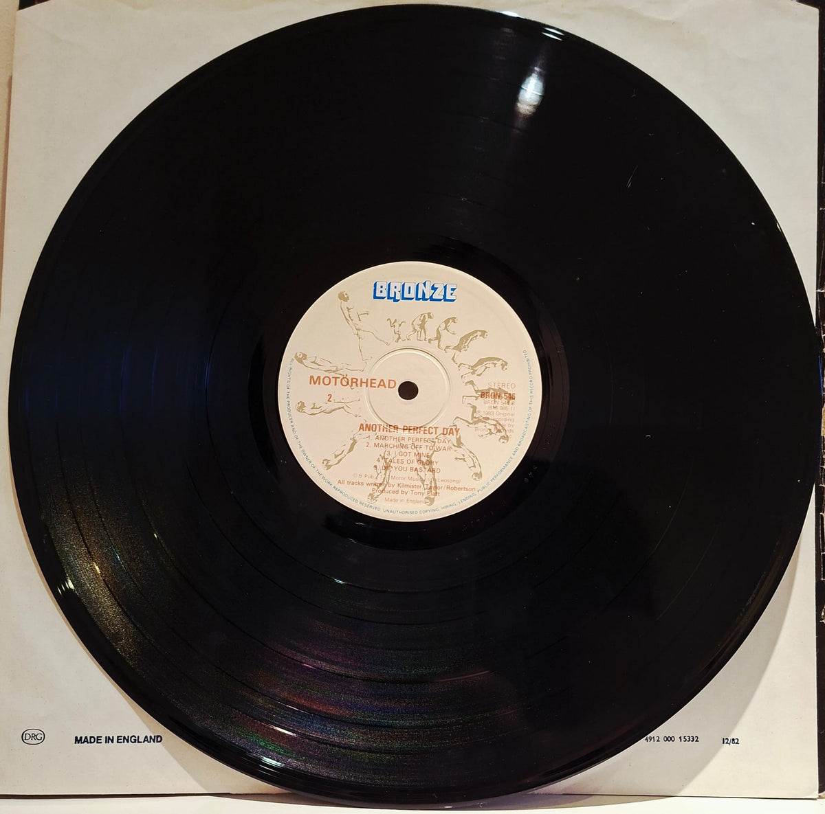 Motorhead: Another Perfect Day Vinyl Album With Ticket Stubbs 1st Pressing