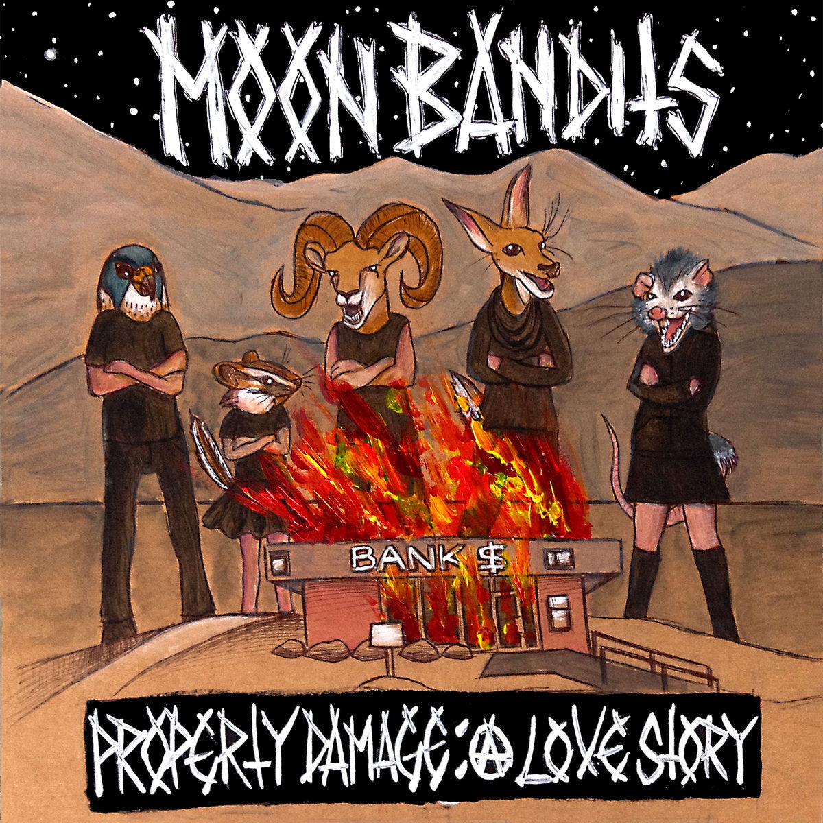 Moon Bandits: Property Damage A Love Story Limited Edition Brown Vinyl Album