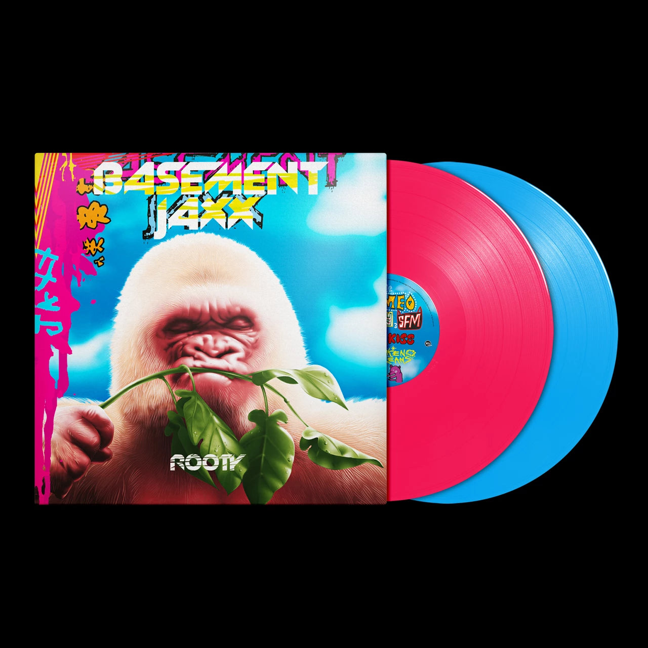 Basement Jaxx - Rooty  Pink & Blue Vinyl  2Lp