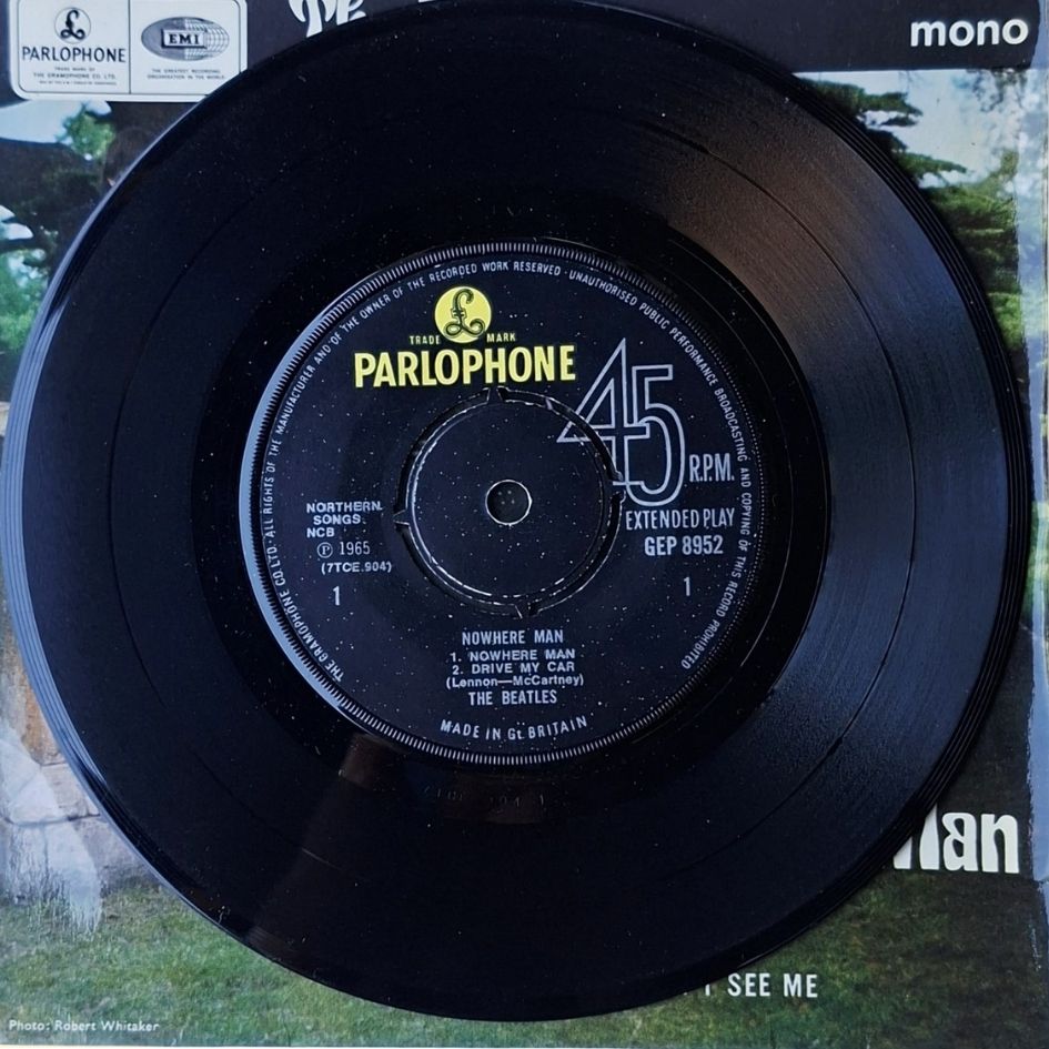 The Beatles: Nowhere Man 7" Vinyl EP Single Mono Repress